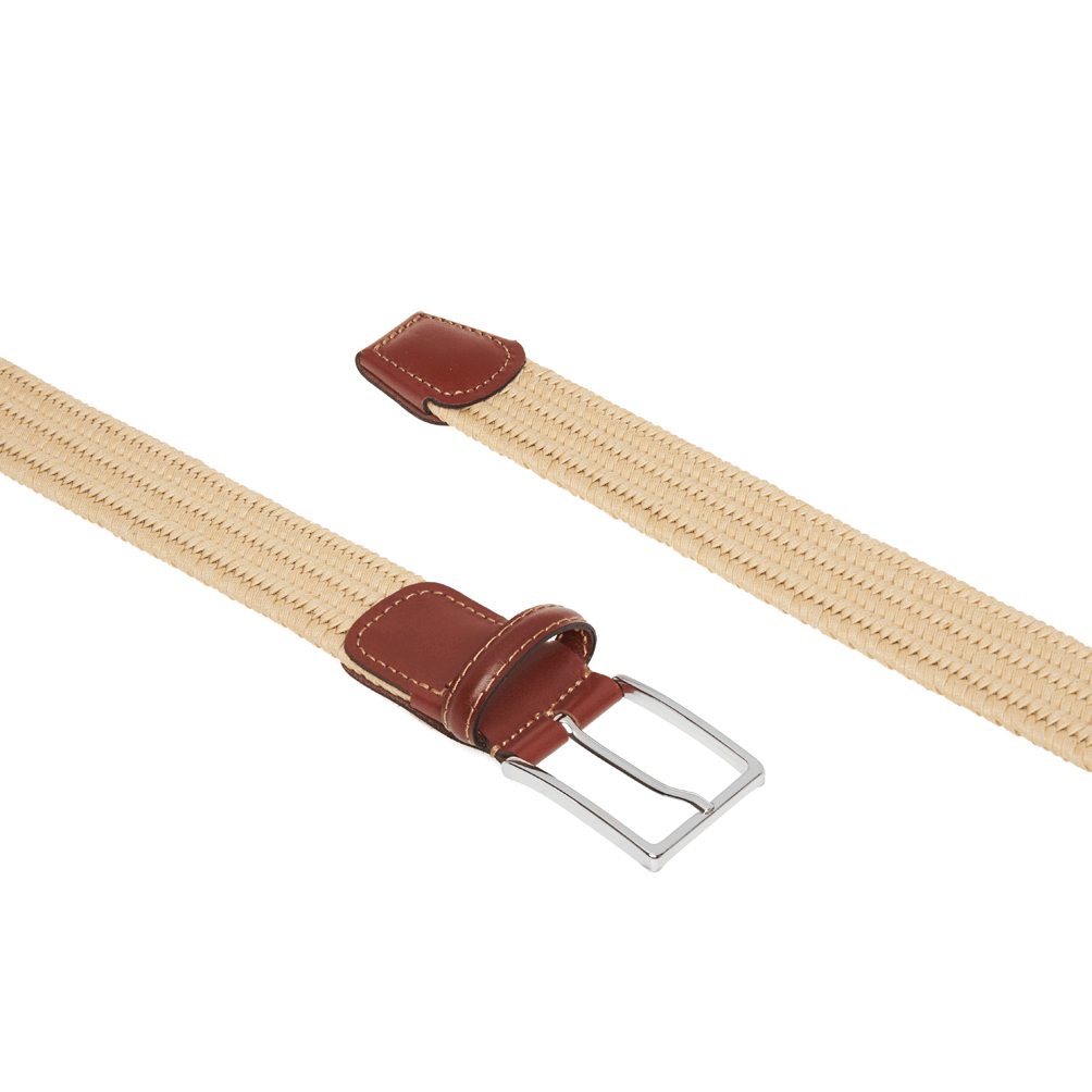 Braided Cotton Stretch Belt