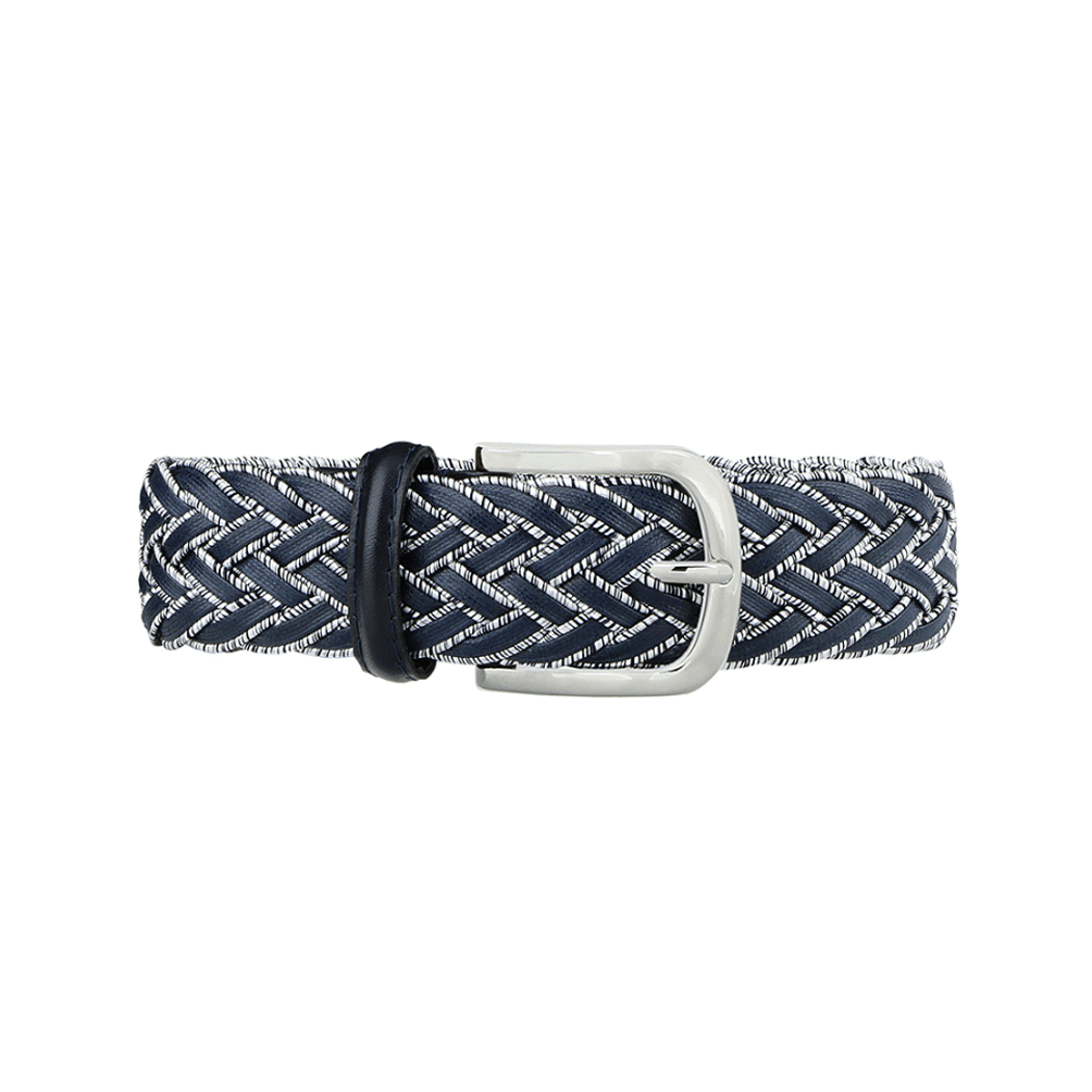 Braided Leather and Cotton Belt