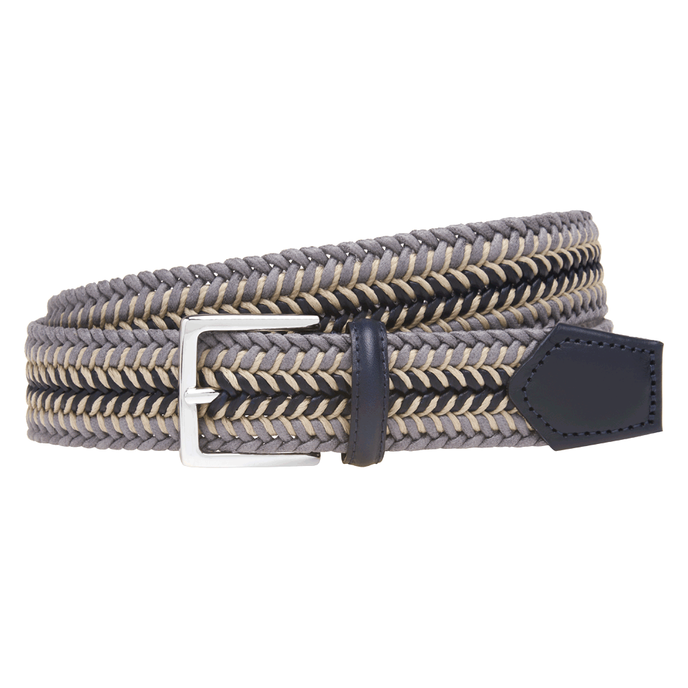 Braided Cotton Stretch Belt