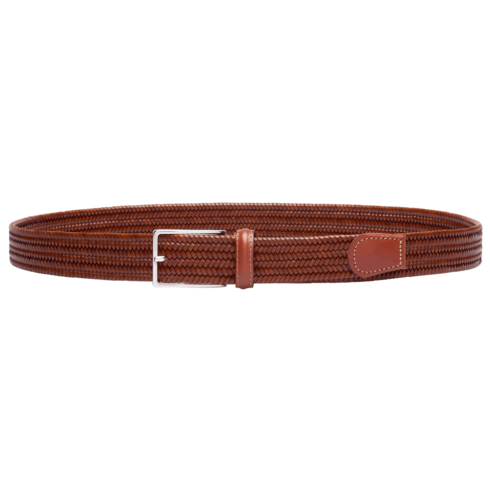 Recycled Leather Stretch Belt
