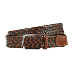 Multicolor Leather Tubular Belt