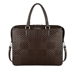 Braided Leather Business Bag "Premia Medium"