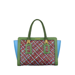Braided Leather and Copper Handbag "Cistella" Venezia