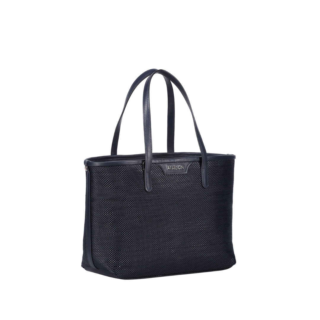 Braided Recycled Leather Handbag “Ban”
