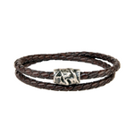 Bracelet en cuir double tour