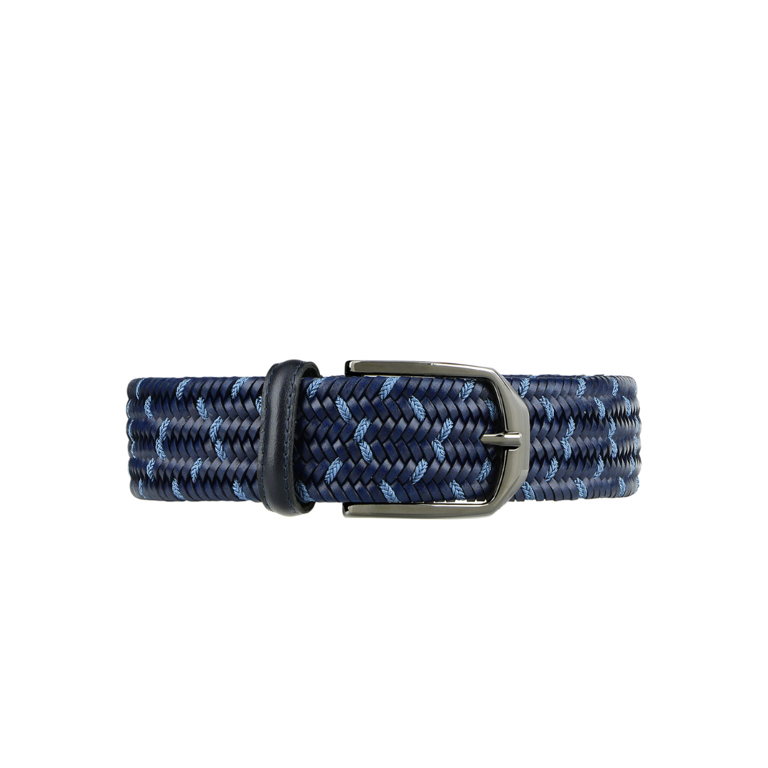 Anderson's Stretch Woven Belt In Navy Mix