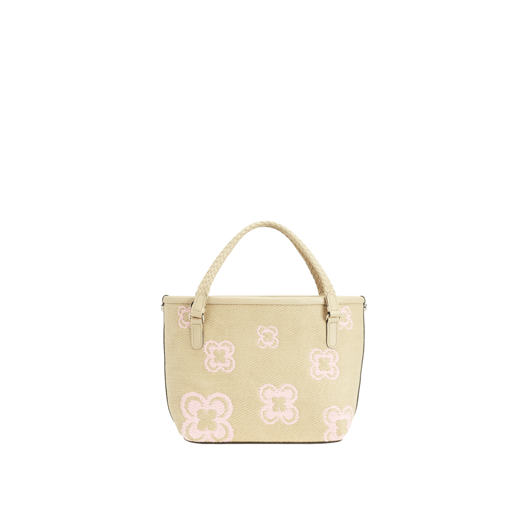 Braided Cotton Crossbody Bag "Ban Flower"