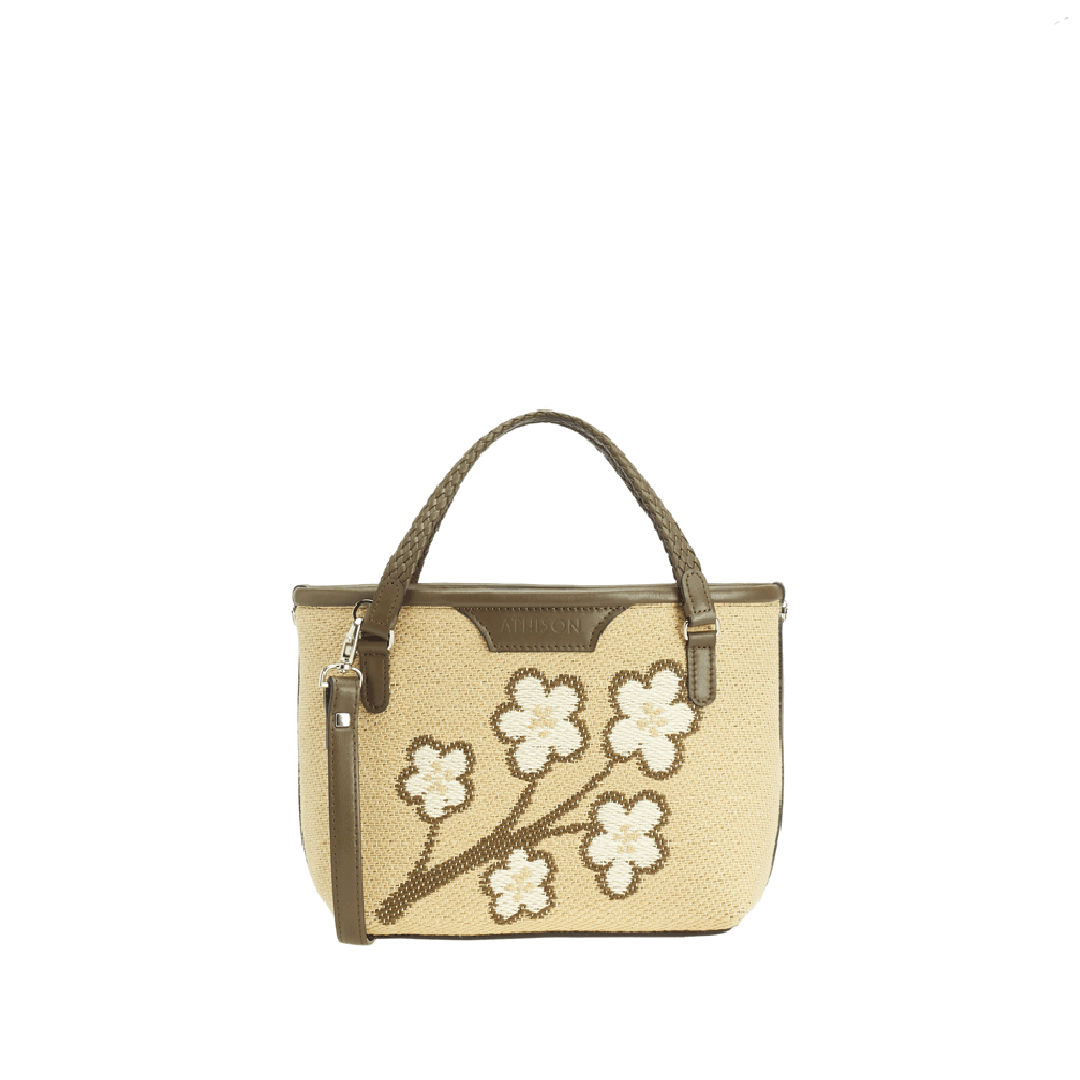 Braided Cotton Crossbody Bag "Ban Twig"