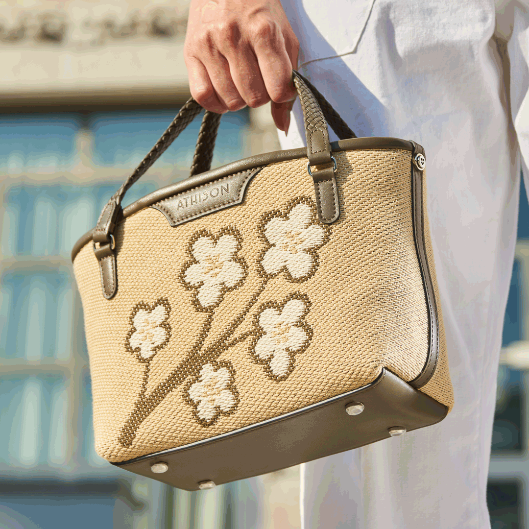 Braided Cotton Crossbody Bag "Ban Twig"