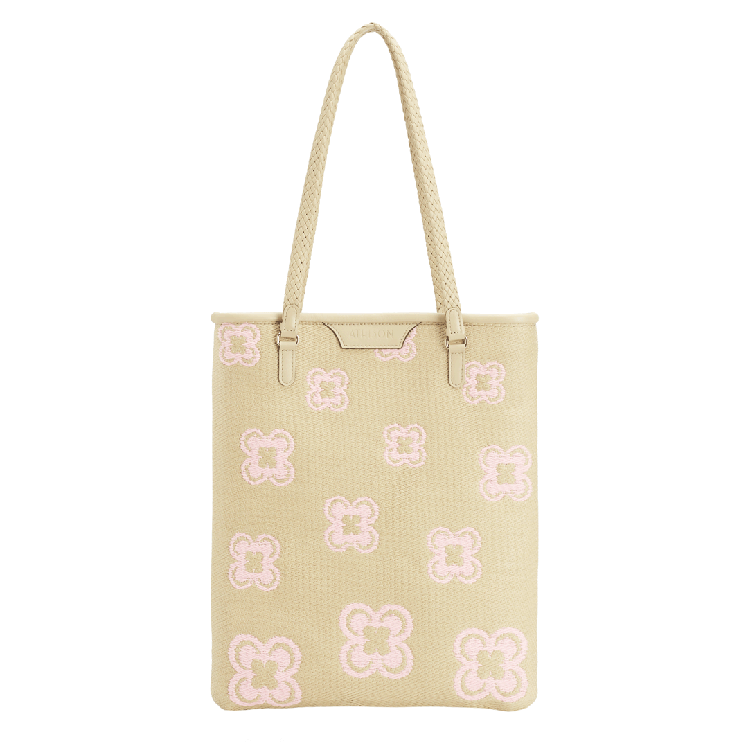 Braided Cotton Tote Bag "Ban Flower"