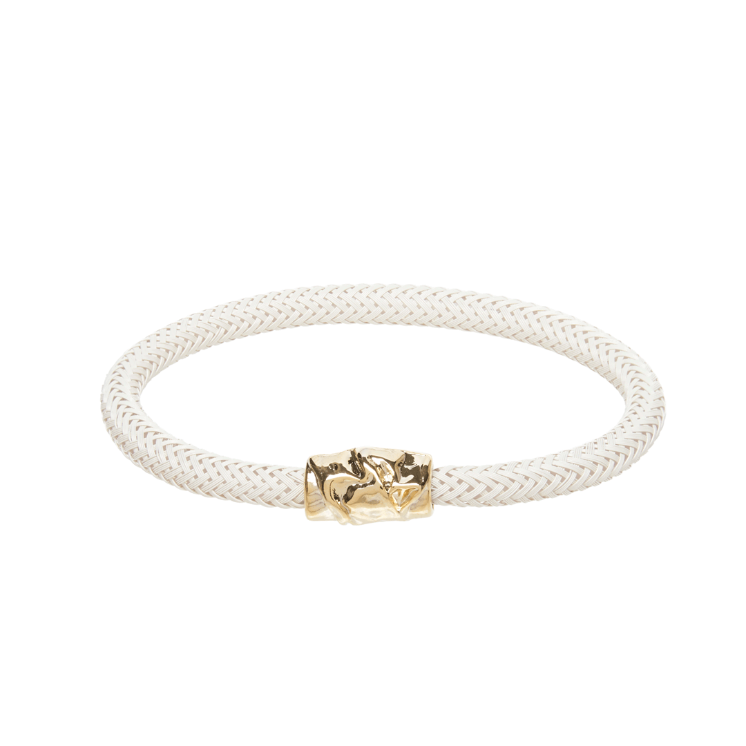 Copper Bracelet - White