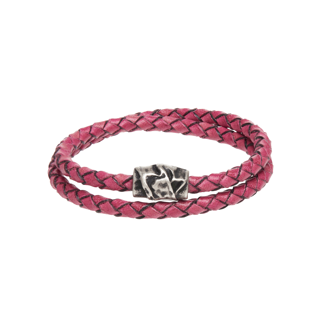Bracciale in Pelle a Doppio Giro - Senape