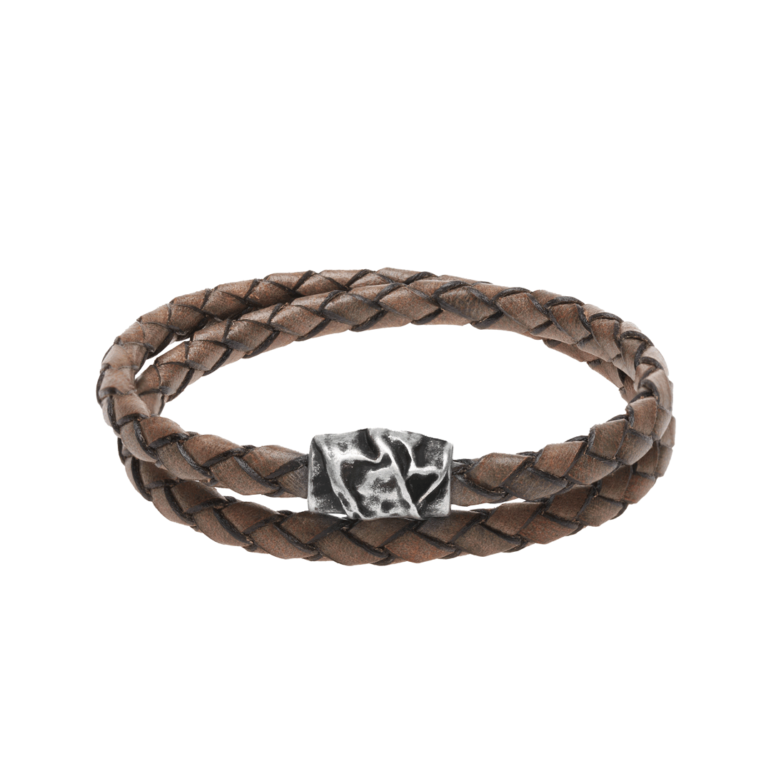Doppelwickel-Lederarmband