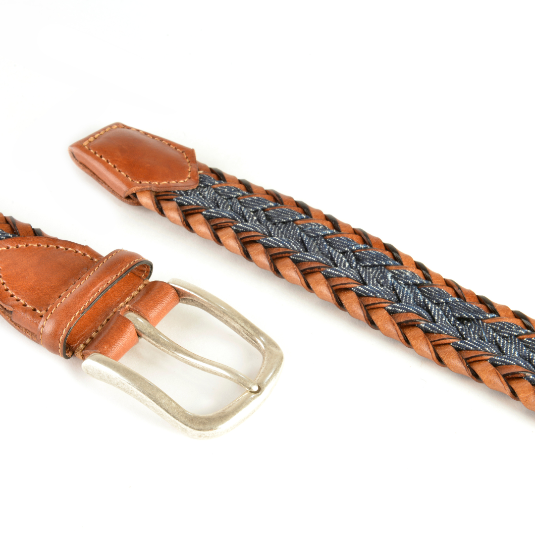 Leather and Cotton Belt