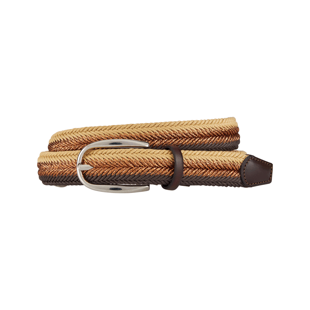 Lurex and Waxed Cotton Belt