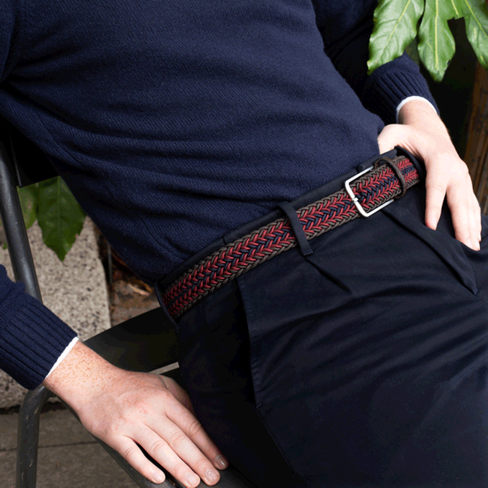 Rayon Fishbone Stretch Belt