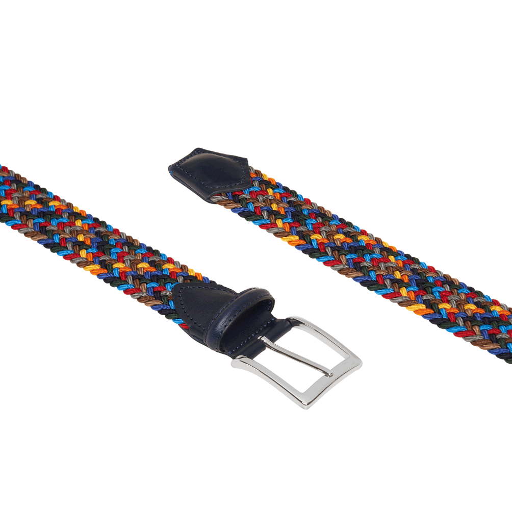Rayon Stretch Belt Multicolor Autumn