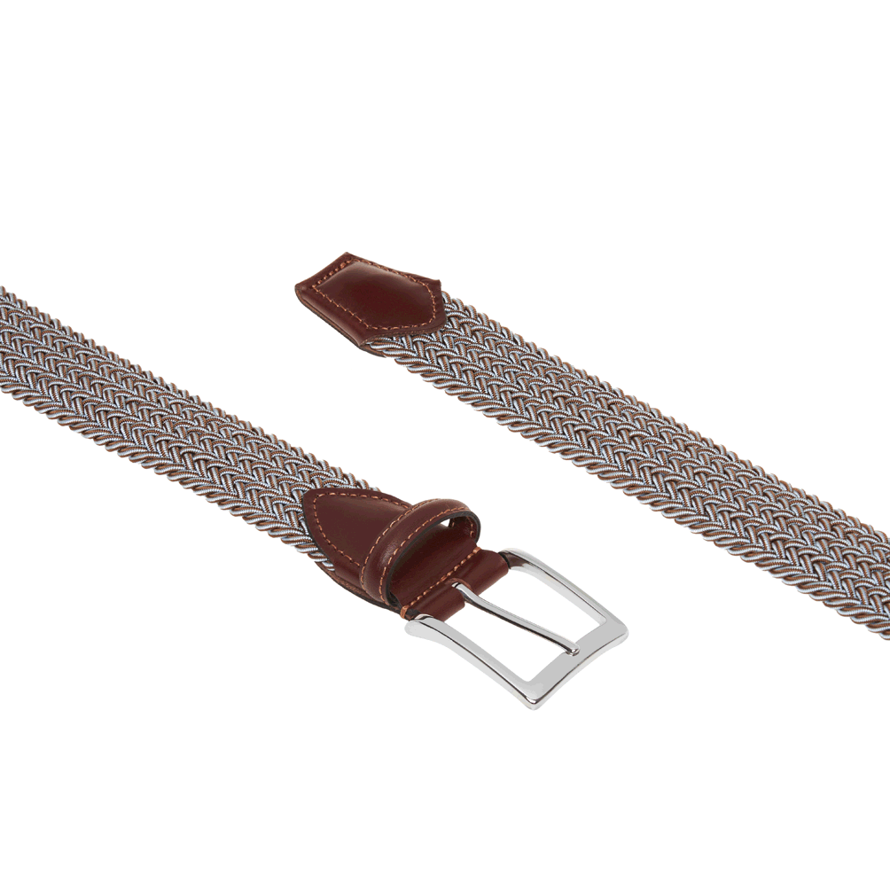 Rayon Veined Stretch Belt
