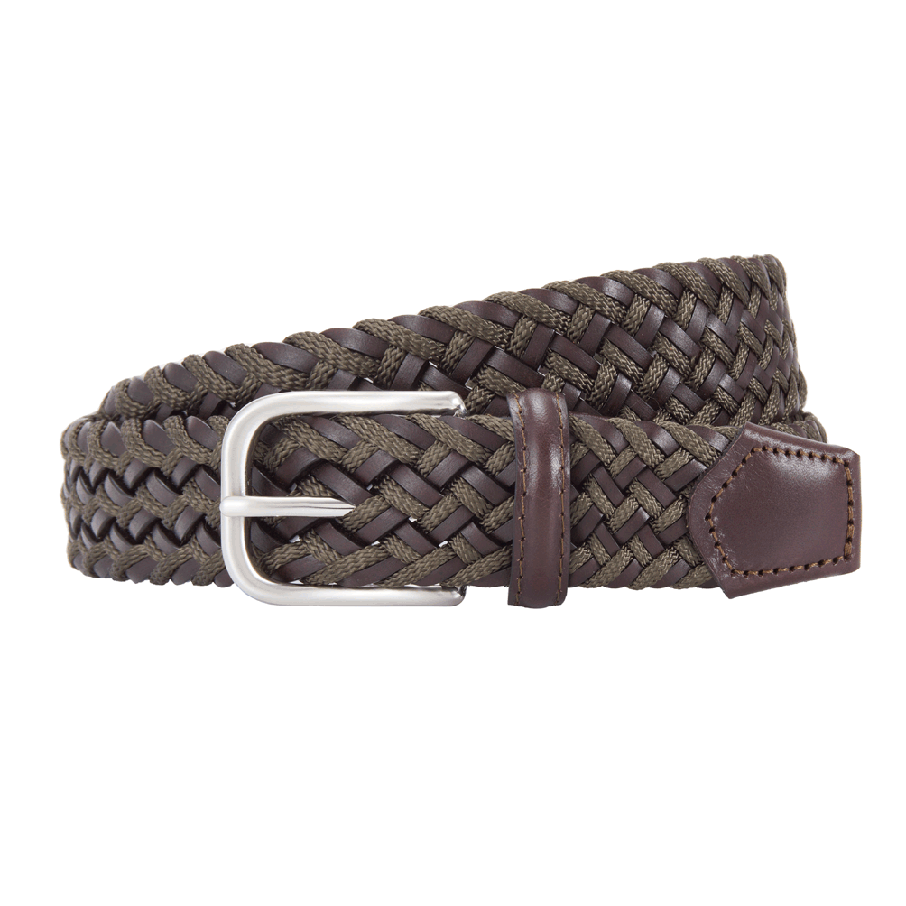 Recycled Leather and Rayon Belt