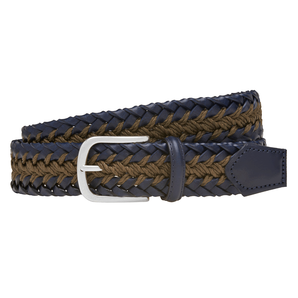 Leather and Cotton Belt