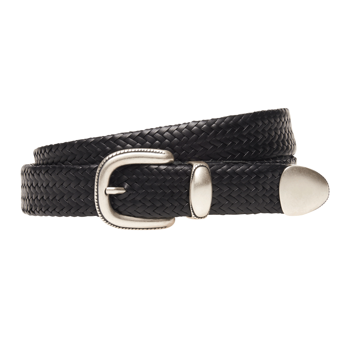 Western Leather Tubular Belt