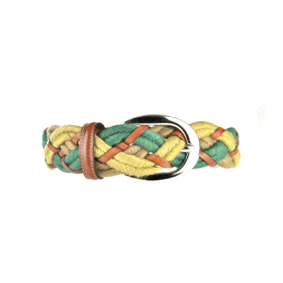 Women Leather and Linen Belt