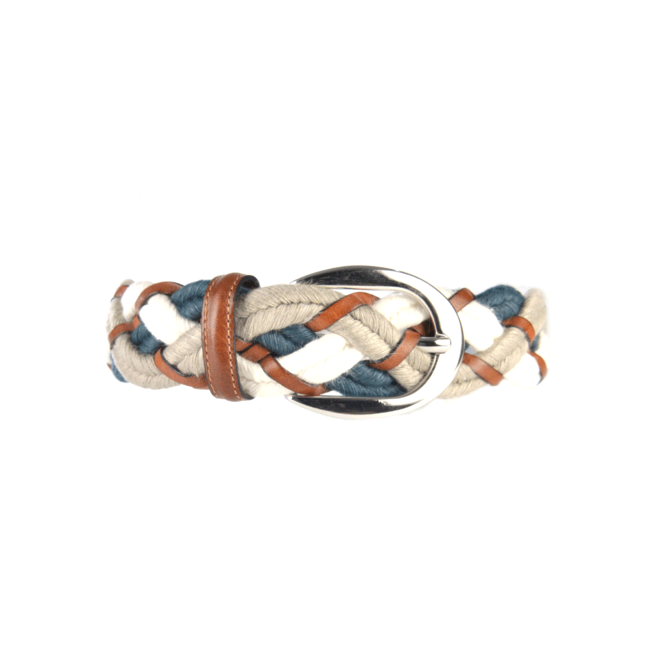 Women Leather and Linen Belt