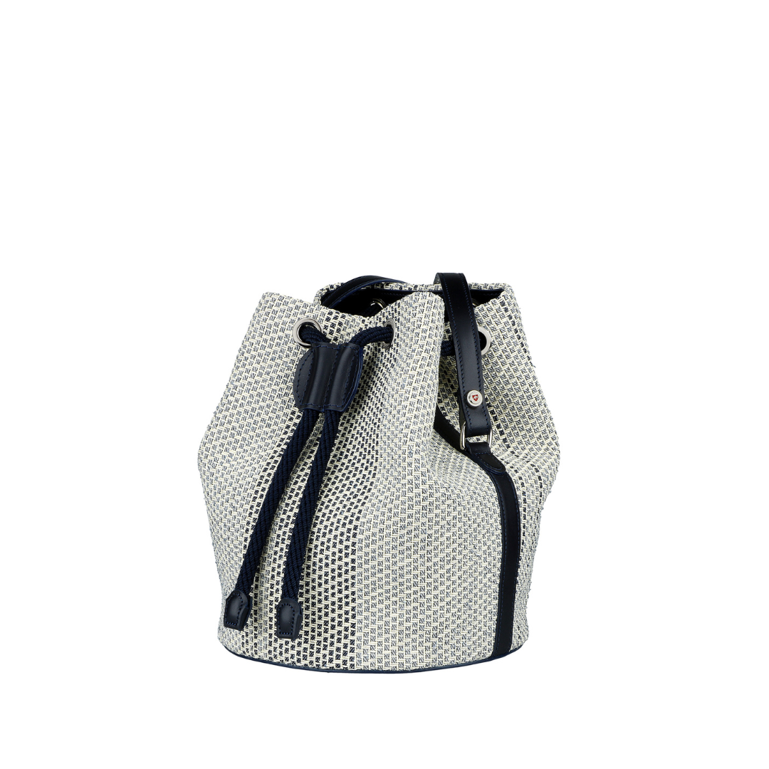 Braided Cotton Basket Bag "Busin"