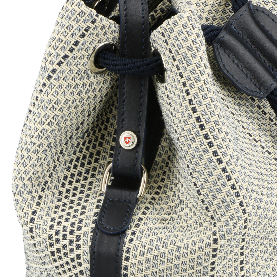Braided Cotton Basket Bag "Busin"
