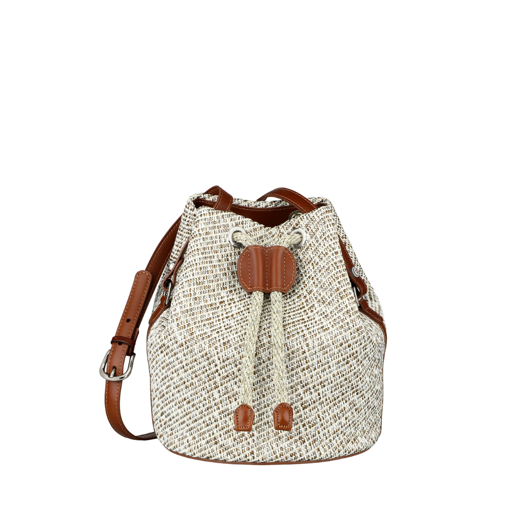 Braided Cotton Basket Bag "Busin"