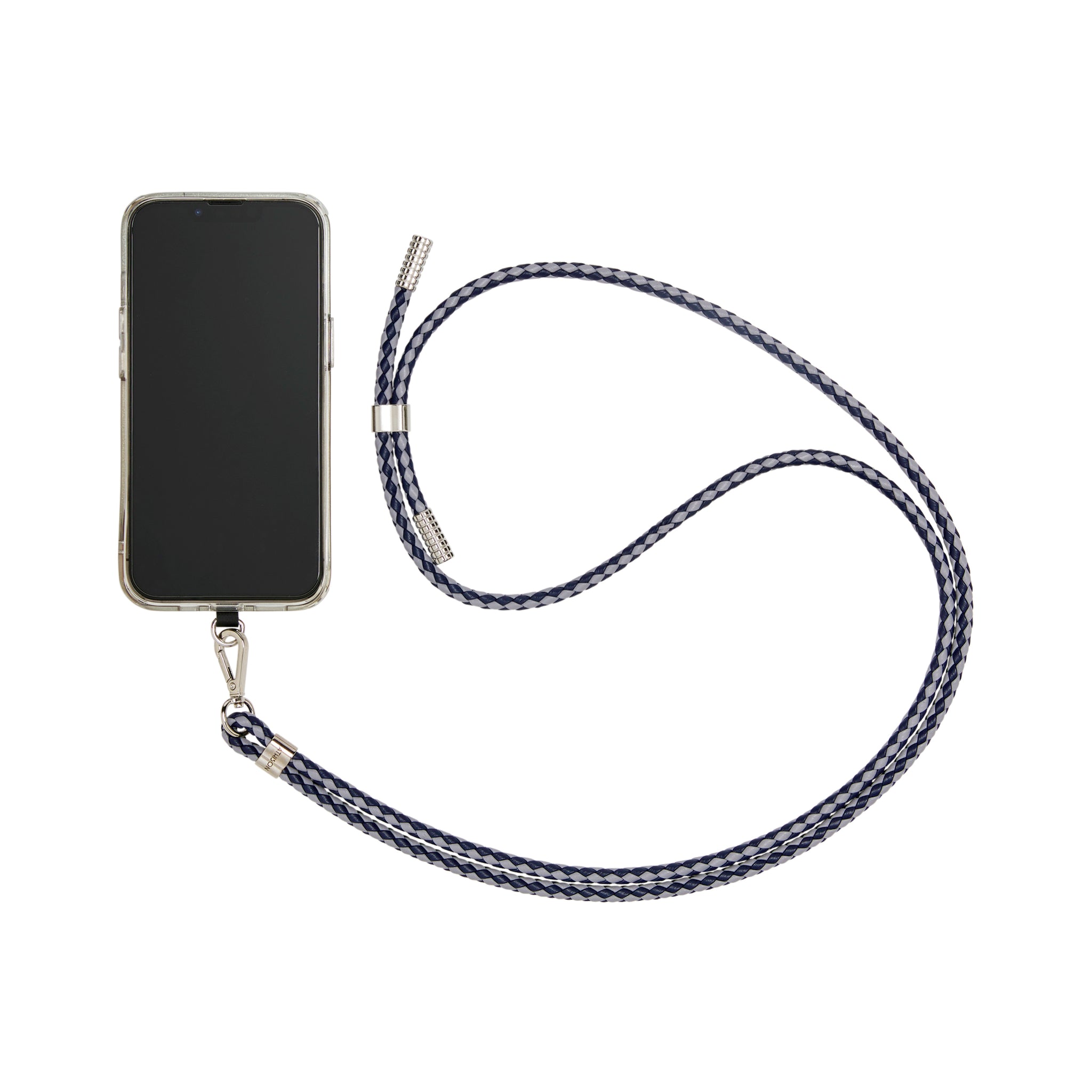 Braided Leather Crossbody Phone Strap