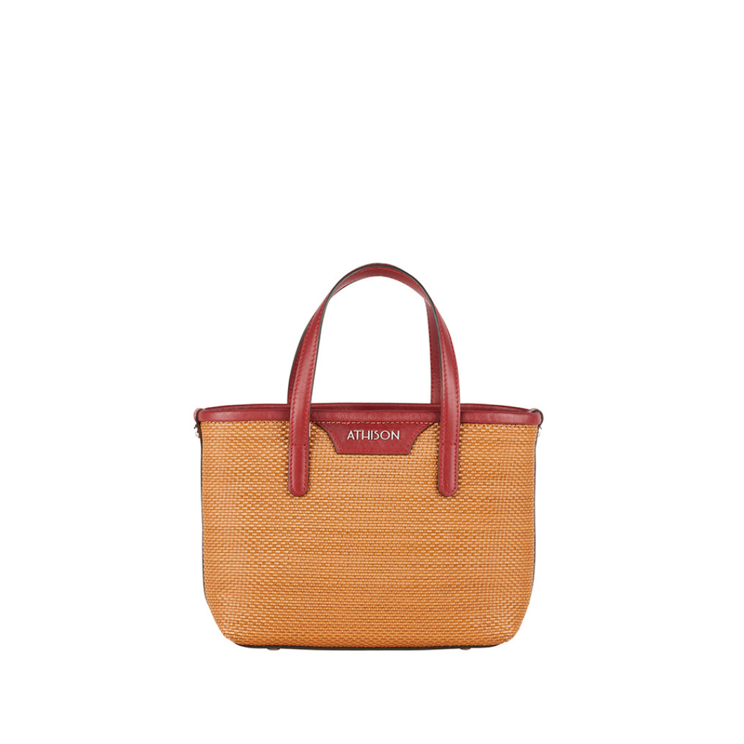 Braided Recycled Leather Crossbody Bag "Ban"