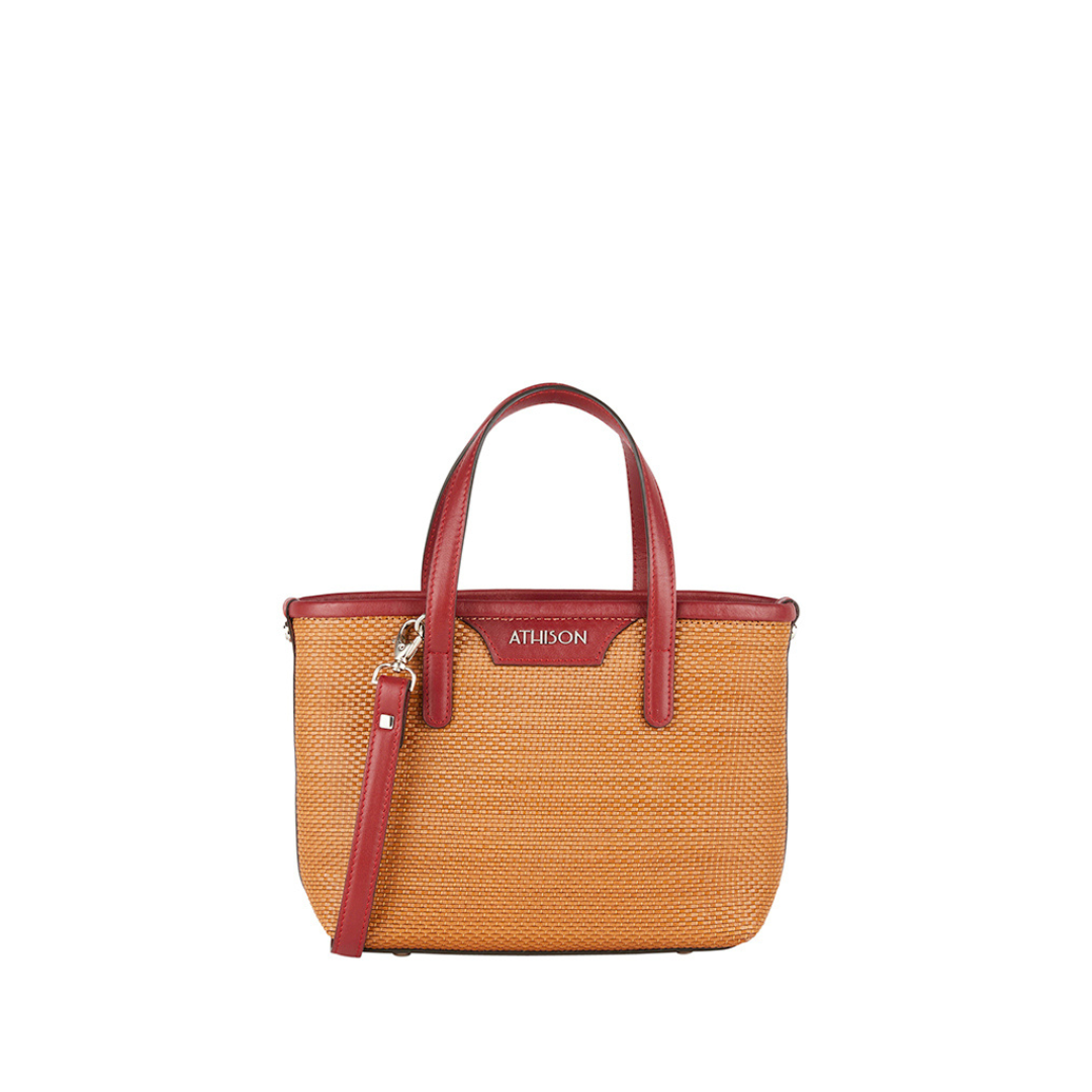 Braided Recycled Leather Crossbody Bag "Ban"