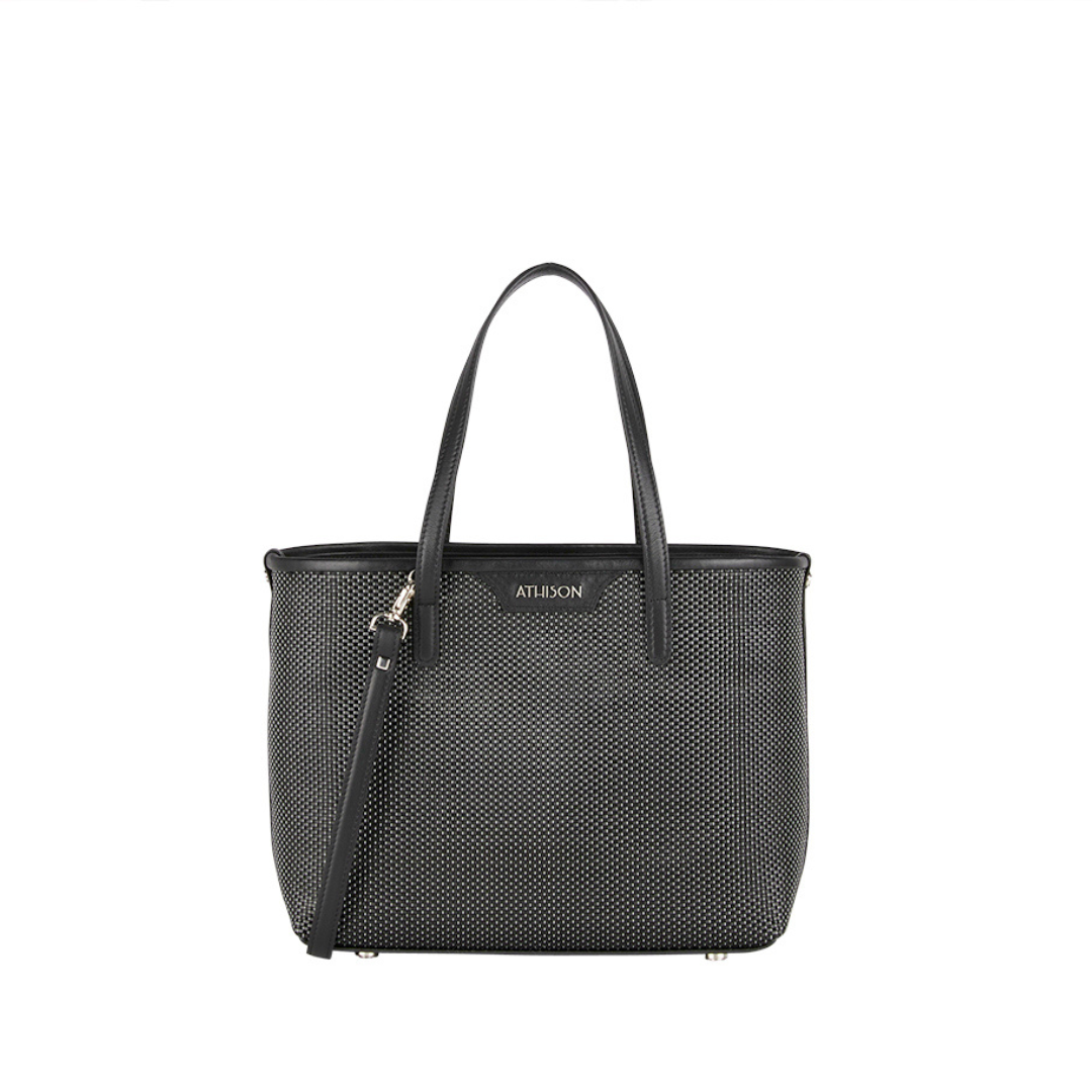 Braided Recycled Leather Handbag “Ban”