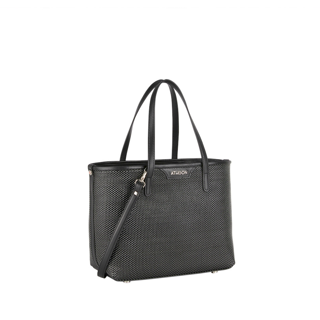 Braided Recycled Leather Handbag “Ban”
