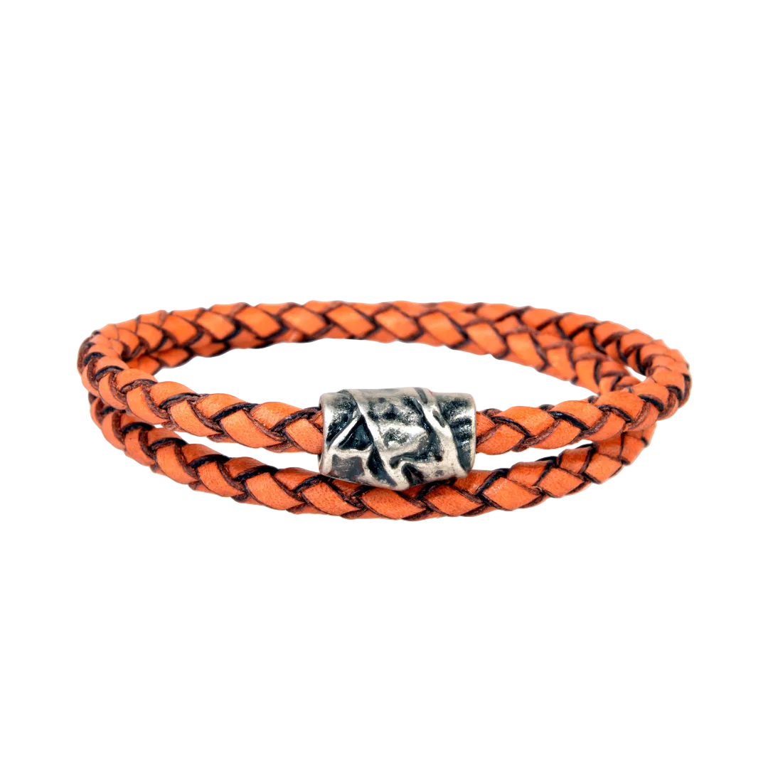 Bracelet en cuir double tour