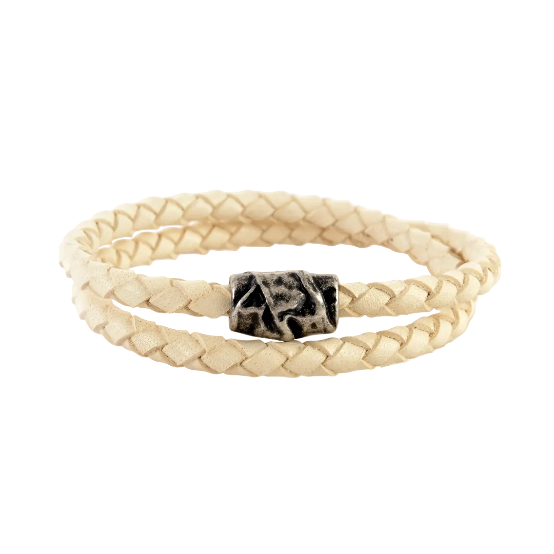 Bracelet en cuir double tour