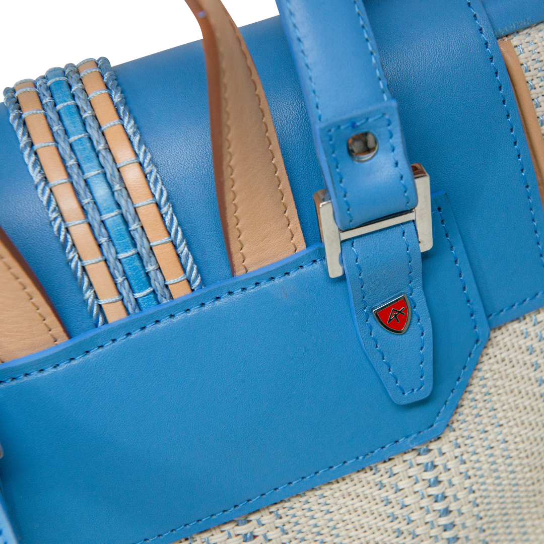 Leather and Braided Cotton Backpack “Scheggia”