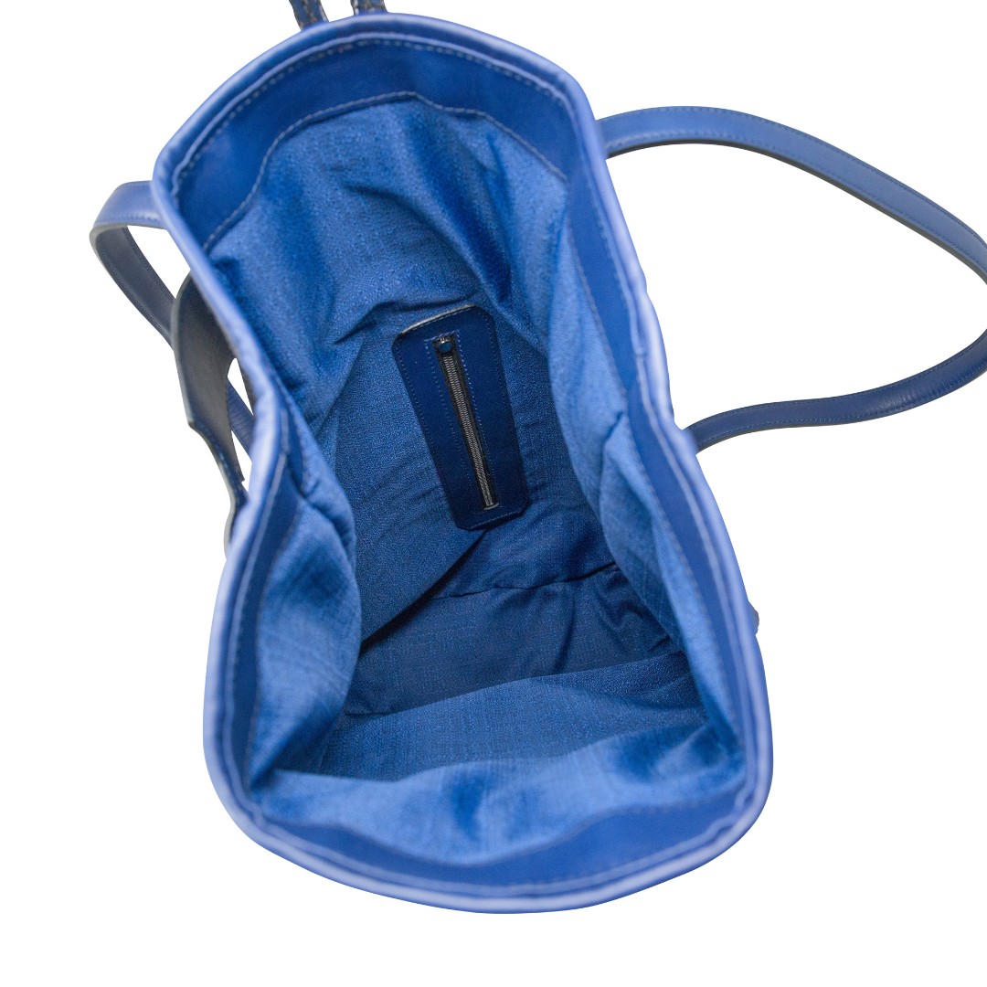 Leather and Braided Cotton Backpack “Veglia”