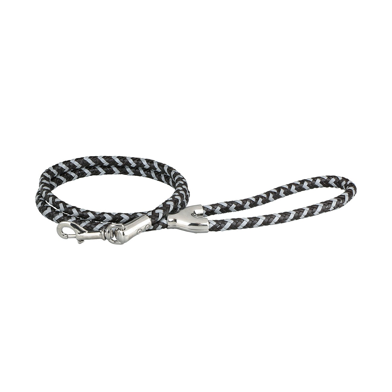 Leather and Reflector Dog Leash - Medium
