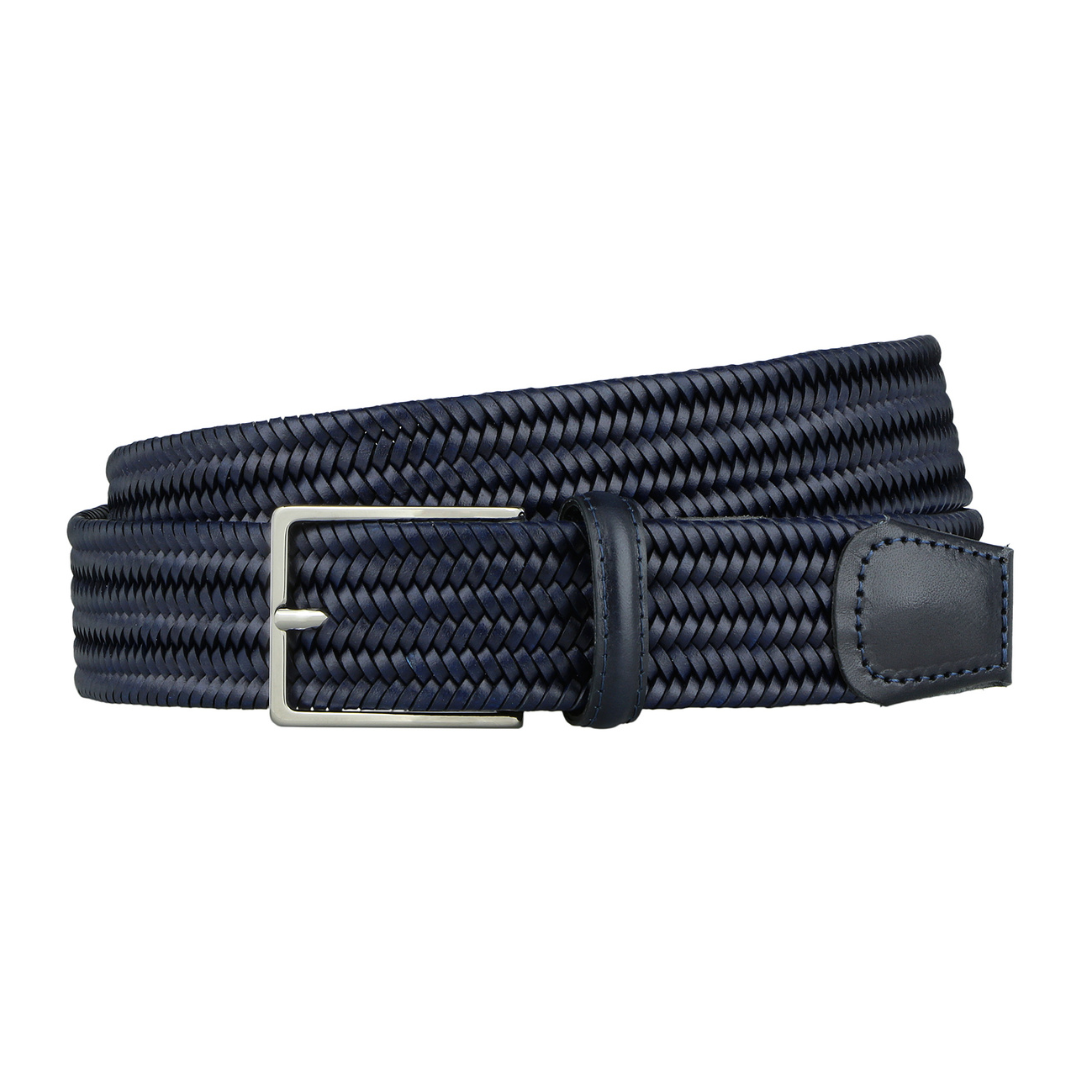 Recycled Leather Stretch Belt