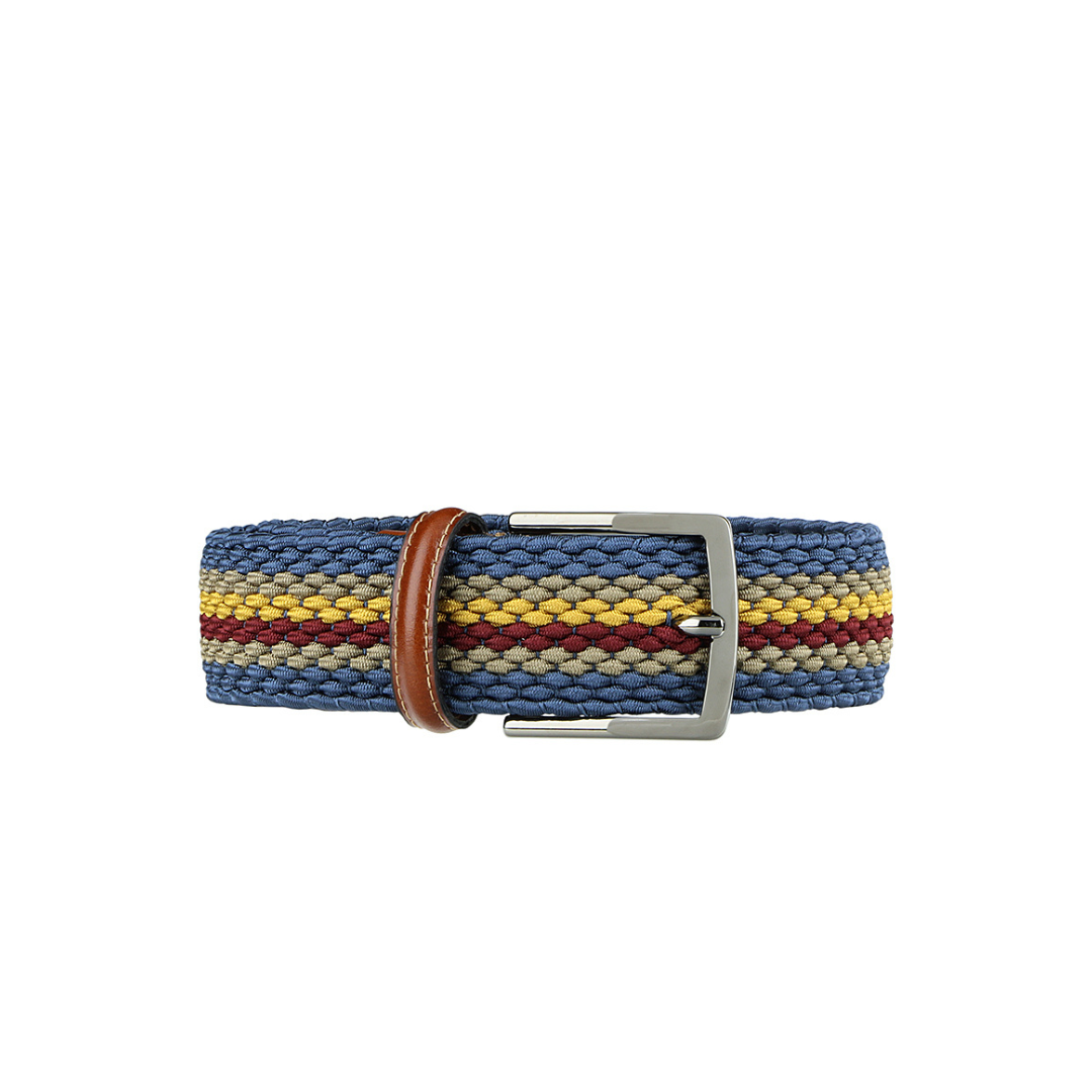 Rayon Stripes Stretch Belt