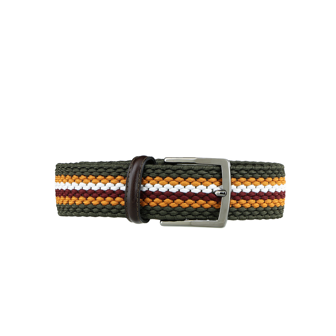 Rayon Stripes Stretch Belt