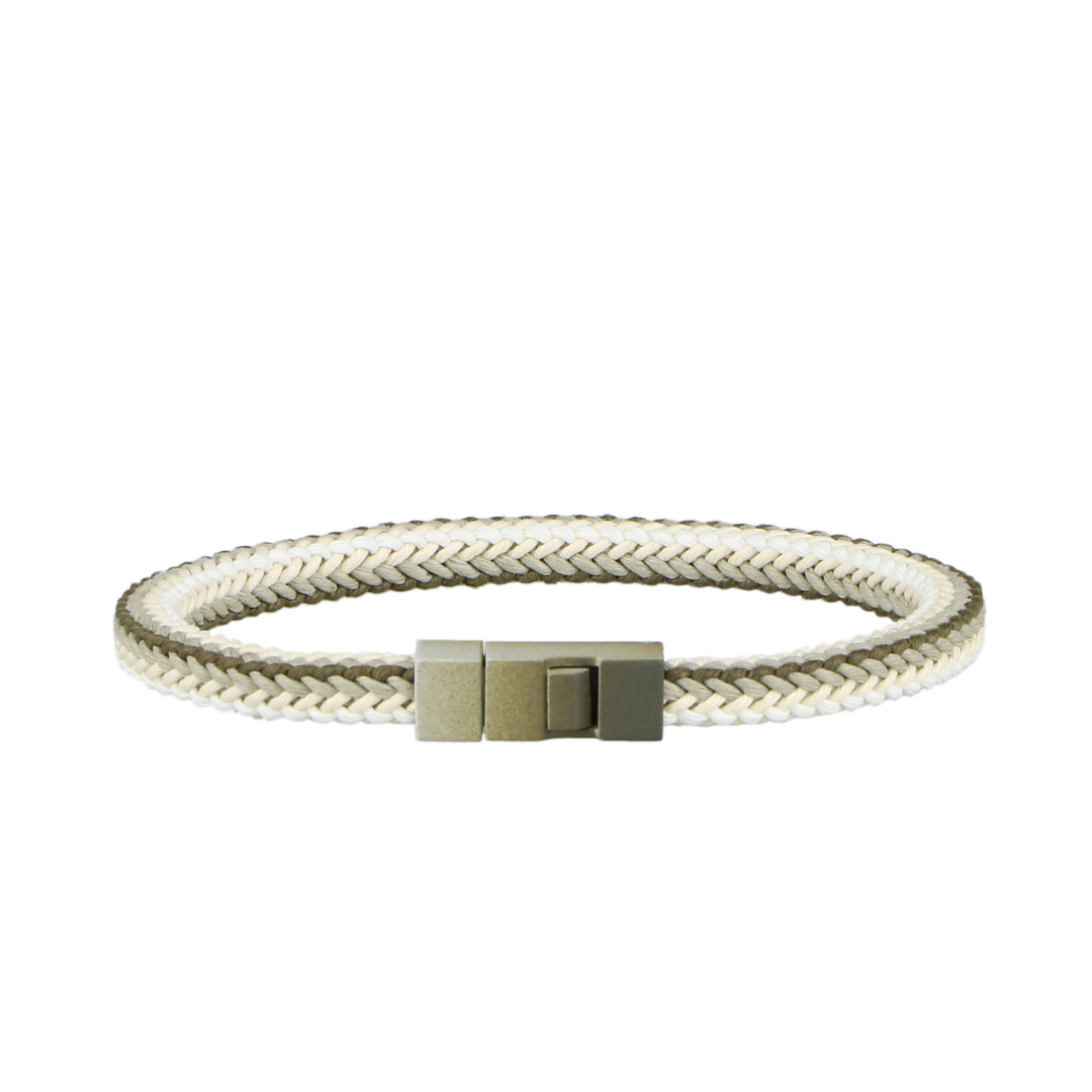 Square Cotton Bracelet – Earth
