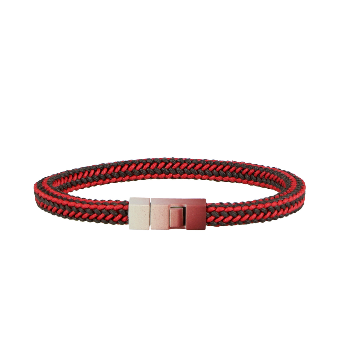 Square Cotton Bracelet – Fire