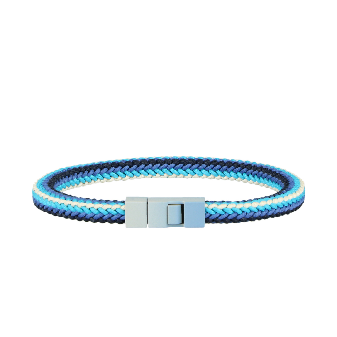 Square Cotton Bracelet - Water