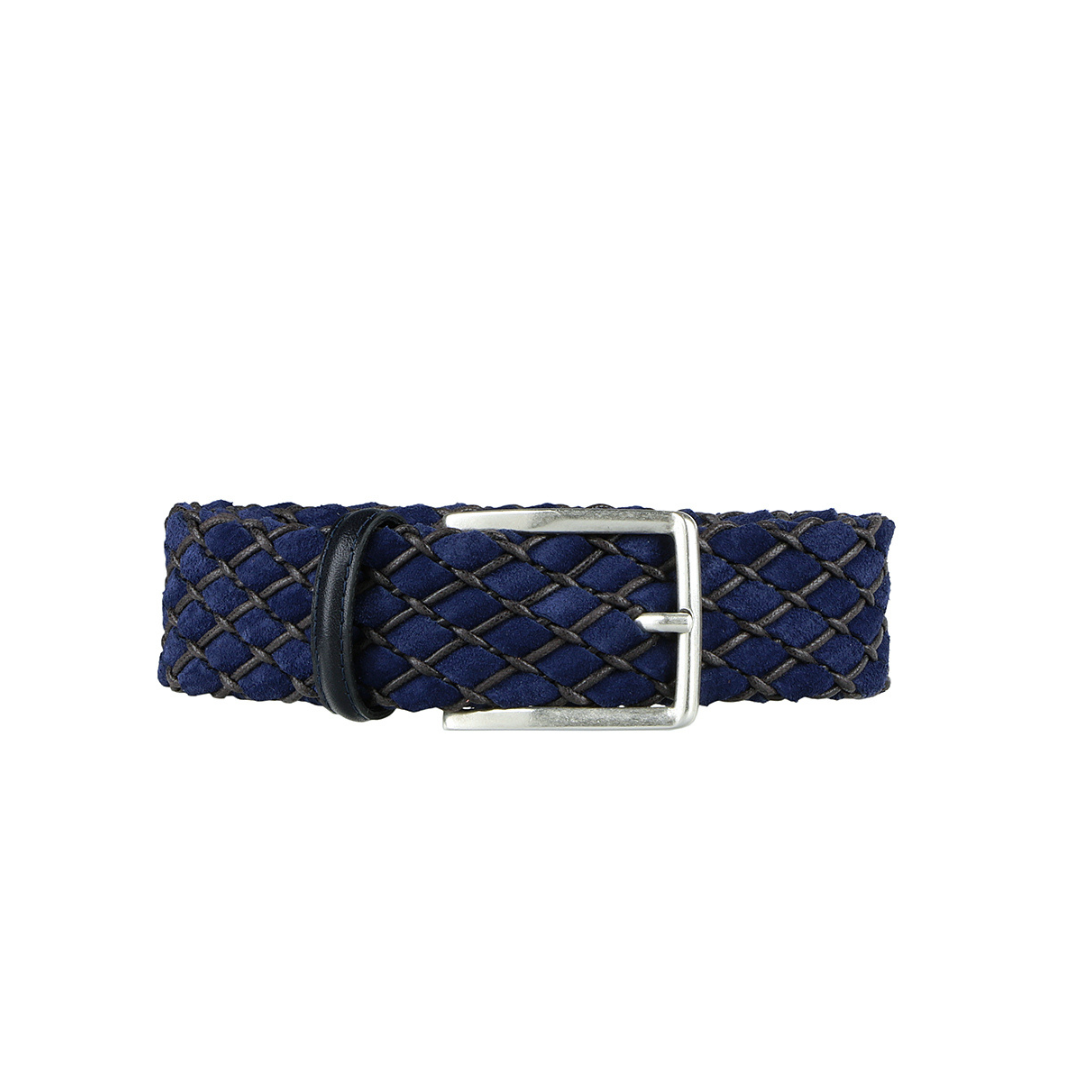 Suede and Cotton Tubular Belt